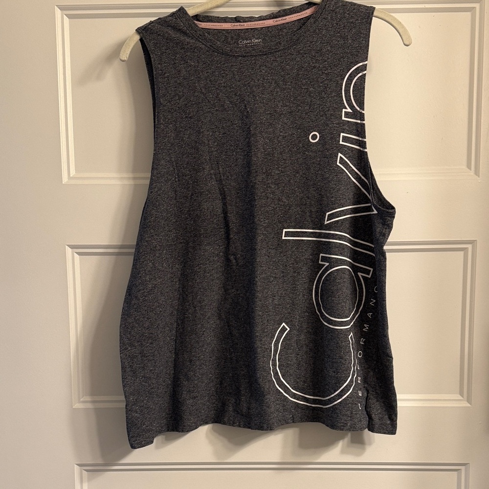 Calvin Klein Performance Charcoal Sleeveless Tank *EUC*